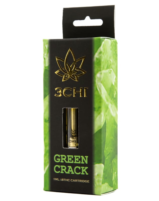 3CHI Delta 8 1ml Cartridge- Green Crack – Triangle Hemp Wellness