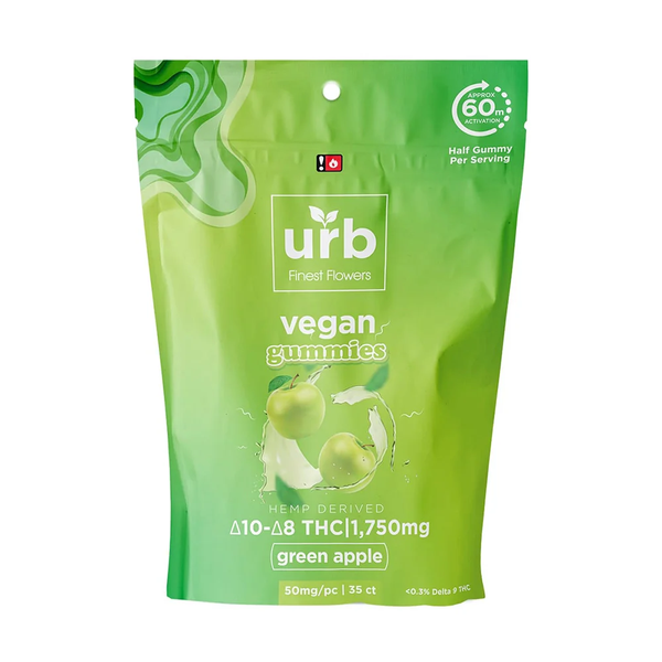 Urb Delta 8/Delta 10 THC Vegan Gummies 1750mg