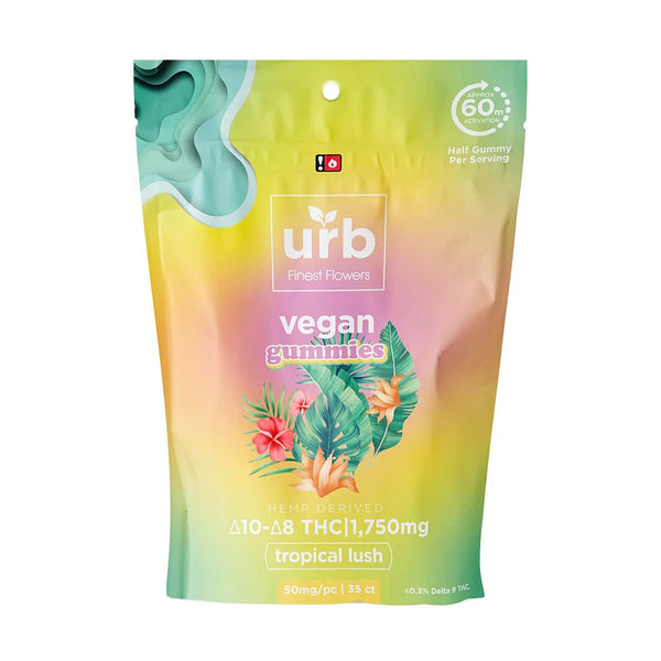 Urb Delta 8/Delta 10 THC Vegan Gummies 1750mg