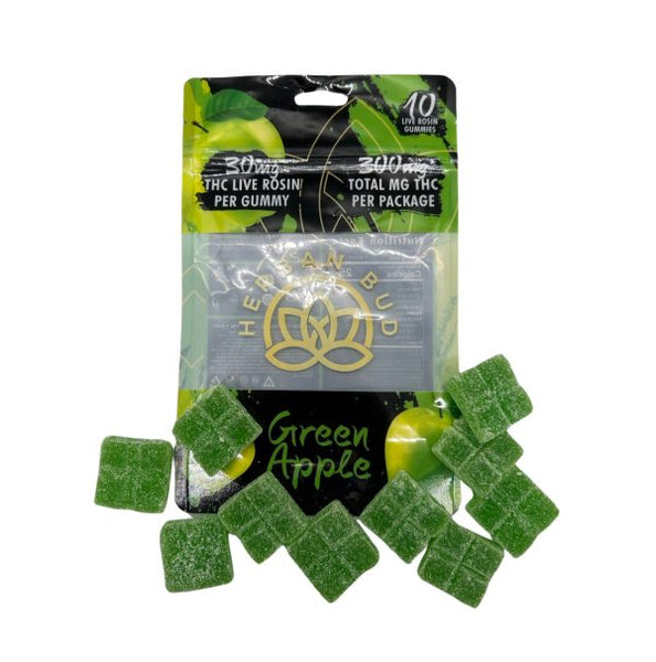 Herban Bud Live Rosin Delta-9 THC Gummies – 300mg - Triangle Hemp Wellness