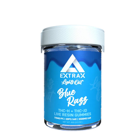 Delta Extrax THCh THCjd Gummies – Blue Razz 3500mg - Triangle Hemp Wellness