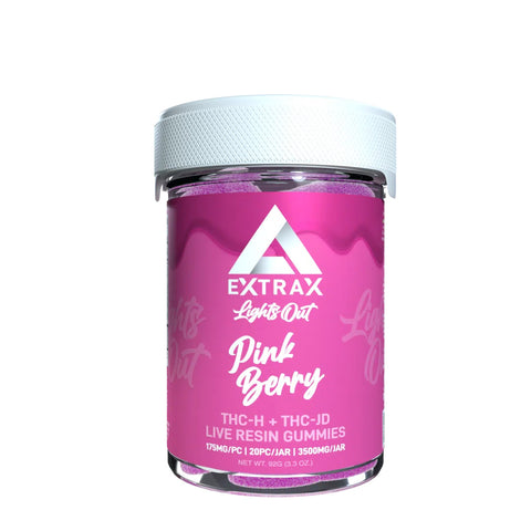 Delta Extrax THCh THCjd Gummies – Pink Berry 3500mg - Triangle Hemp Wellness