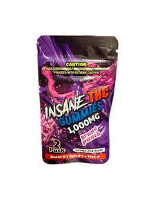 Insane THC Heavy Blend Gummies|(2ct) 1000MG - Triangle Hemp Wellness