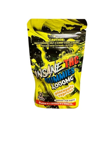 Insane THC Heavy Blend Gummies|(2ct) 1000MG