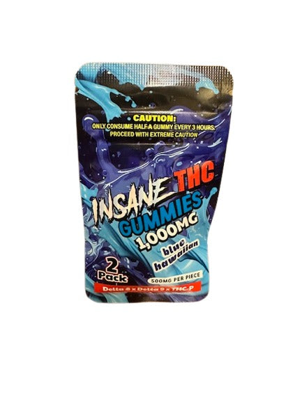 Insane THC Heavy Blend Gummies|(2ct) 1000MG