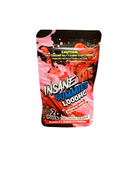 Insane THC Heavy Blend Gummies|(2ct) 1000MG